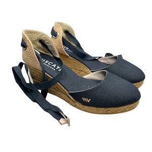 Viscata Barcelona ankle tie espadrille wedges